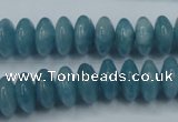 CEQ25 15.5 inches 6*12mm rondelle blue sponge quartz beads