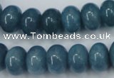 CEQ26 15.5 inches 10*14mm rondelle blue sponge quartz beads