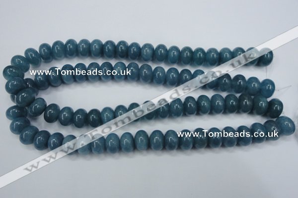 CEQ26 15.5 inches 10*14mm rondelle blue sponge quartz beads