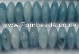 CEQ27 15.5 inches 7*16mm rondelle blue sponge quartz beads