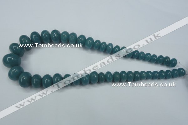 CEQ30 15.5 inches 7*10 – 15*20mm rondelle blue sponge quartz beads