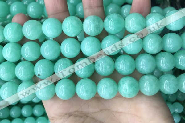 CEQ304 15.5 inches 12mm round green sponge quartz beads