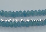 CEQ32 15.5 inches 4*6mm faceted rondelle blue sponge quartz beads