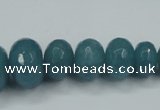 CEQ40 6*10mm - 15*20mm faceted rondelle blue sponge quartz beads