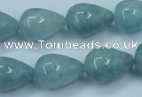 CEQ47 15.5 inches 13*18mm teardrop blue sponge quartz beads