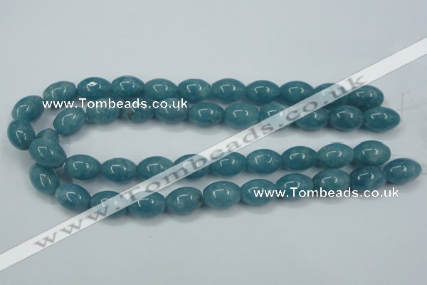 CEQ64 15.5 inches 13*18mm rice blue sponge quartz beads