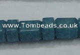 CEQ85 15.5 inches 9*14mm - 13*16mm blue sponge quartz beads