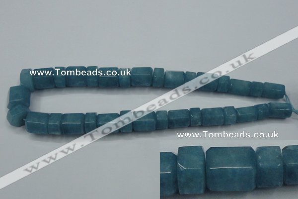 CEQ85 15.5 inches 9*14mm - 13*16mm blue sponge quartz beads