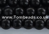 CEY04 15.5 inches 10mm round black ebony wood beads wholesale