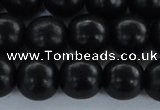 CEY06 15.5 inches 14mm round black ebony wood beads wholesale