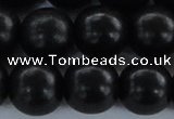 CEY08 15.5 inches 18mm round black ebony wood beads wholesale