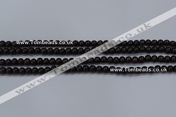 CEY51 15.5 inches 6mm round ebony wood beads wholesale