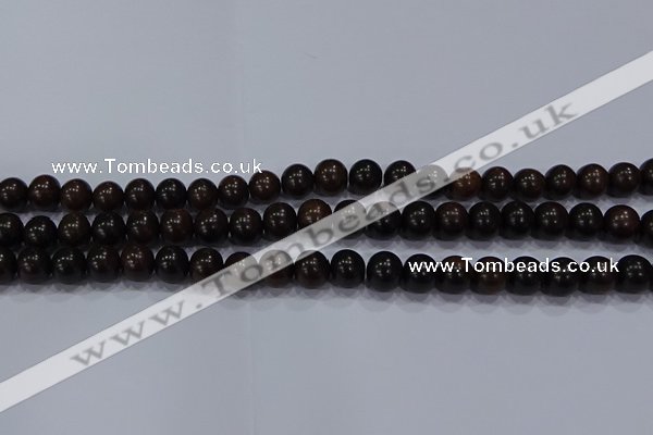 CEY52 15.5 inches 8mm round ebony wood beads wholesale