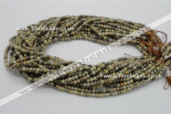 CFA01 15.5 inches 4mm round chrysanthemum agate gemstone beads