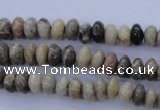 CFA201 15.5 inches 5*8mm rondelle chrysanthemum agate beads