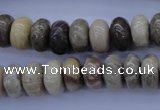 CFA204 15.5 inches 6*14mm rondelle chrysanthemum agate beads