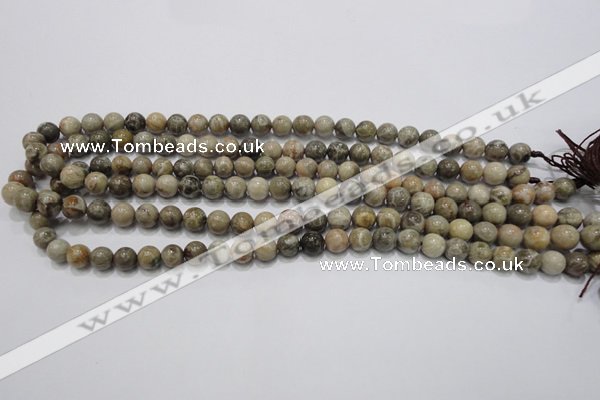 CFA26 15.5 inches 8mm round chrysanthemum agate gemstone beads