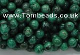 CFA66 15.5 inches 6mm round green chrysanthemum agate beads