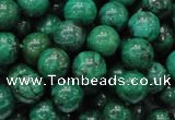 CFA68 15.5 inches 10mm round green chrysanthemum agate beads