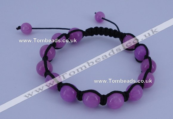 CFB500 10mm round candy jade beads adjustable bracelet wholesale