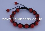 CFB501 10mm round candy jade beads adjustable bracelet wholesale