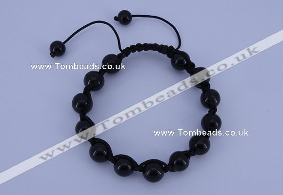 CFB503 10mm round candy jade beads adjustable bracelet wholesale