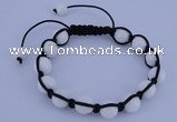 CFB505 10mm round candy jade beads adjustable bracelet wholesale