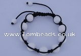 CFB515 12mm round candy jade beads adjustable bracelet wholesale