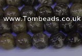 CFC212 15.5 inches 8mm round grey fossil coral beads wholesale