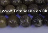 CFC214 15.5 inches 12mm round grey fossil coral beads wholesale