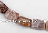 CFC50 10*14mm rectangle coral fossil jasper beads wholesale