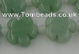 CFG1022 15.5 inches 16mm carved flower green aventurine beads