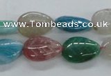 CFG1120 15.5 inches 13*18mm carved leaf agate gemstone beads