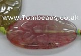 CFG1181 15.5 inches 25*40mm – 35*50mm carved freeform agate beads