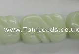 CFG1185 15.5 inches 20*30mm carved rectangle New jade beads