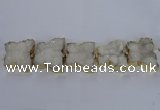 CFG1190 7.5 inches 40*45mm - 45*55mm butterfly druzy agate beads