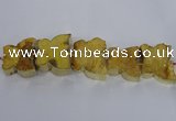 CFG1191 7.5 inches 40*45mm - 45*55mm butterfly druzy agate beads