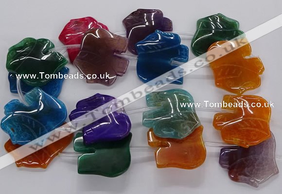 CFG1225 15.5 inches 35*40mm - 40*45mm elephant agate beads