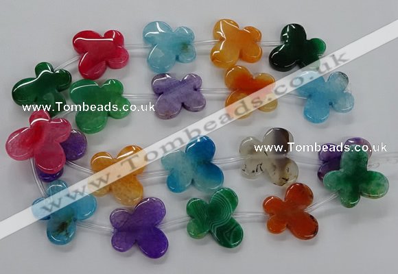 CFG1227 15.5 inches 30*32mm - 30*35mm butterfly agate beads