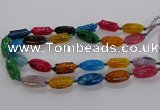 CFG1228 15.5 inches 15*30mm carved oval agate gemstone beads