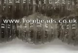 CFG1501 15.5 inches 15*20mm carved rice smoky quartz beads