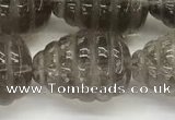 CFG1515 15.5 inches 15*20mm carved teardrop smoky quartz beads