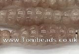 CFG1542 15.5 inches 10*30mm carved rice strawberry quartz beads