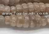 CFG1543 15.5 inches 10*30mm carved rice moonstone beads