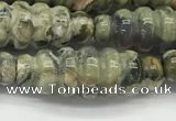 CFG1544 15.5 inches 10*30mm carved rice rhyolite gemstone beads