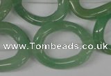 CFG267 15.5 inches 25*30mm carved oval green aventurine beads