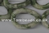 CFG270 15.5 inches 25*30mm carved oval peace stone beads