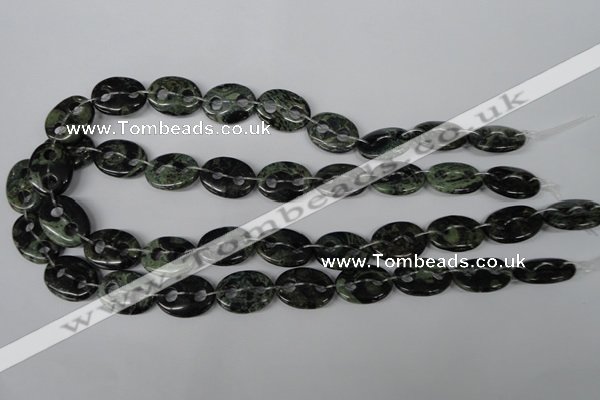 CFG296 15.5 inches 15*20mm carved oval kambaba jasper beads