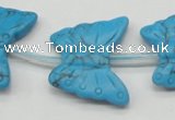 CFG30 15.5 inches 23*28mm butterfly turquoise gemstone beads