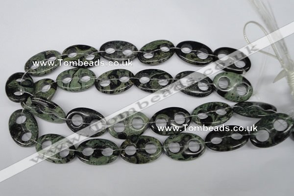 CFG311 15.5 inches 20*30mm carved oval kambaba jasper beads